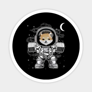 Astronaut Lifting Dogelon Mars ELON Coin To The Moon Crypto Token Cryptocurrency Blockchain Wallet Birthday Gift For Men Women Kids Magnet
